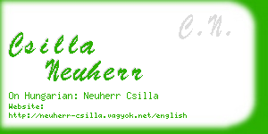 csilla neuherr business card